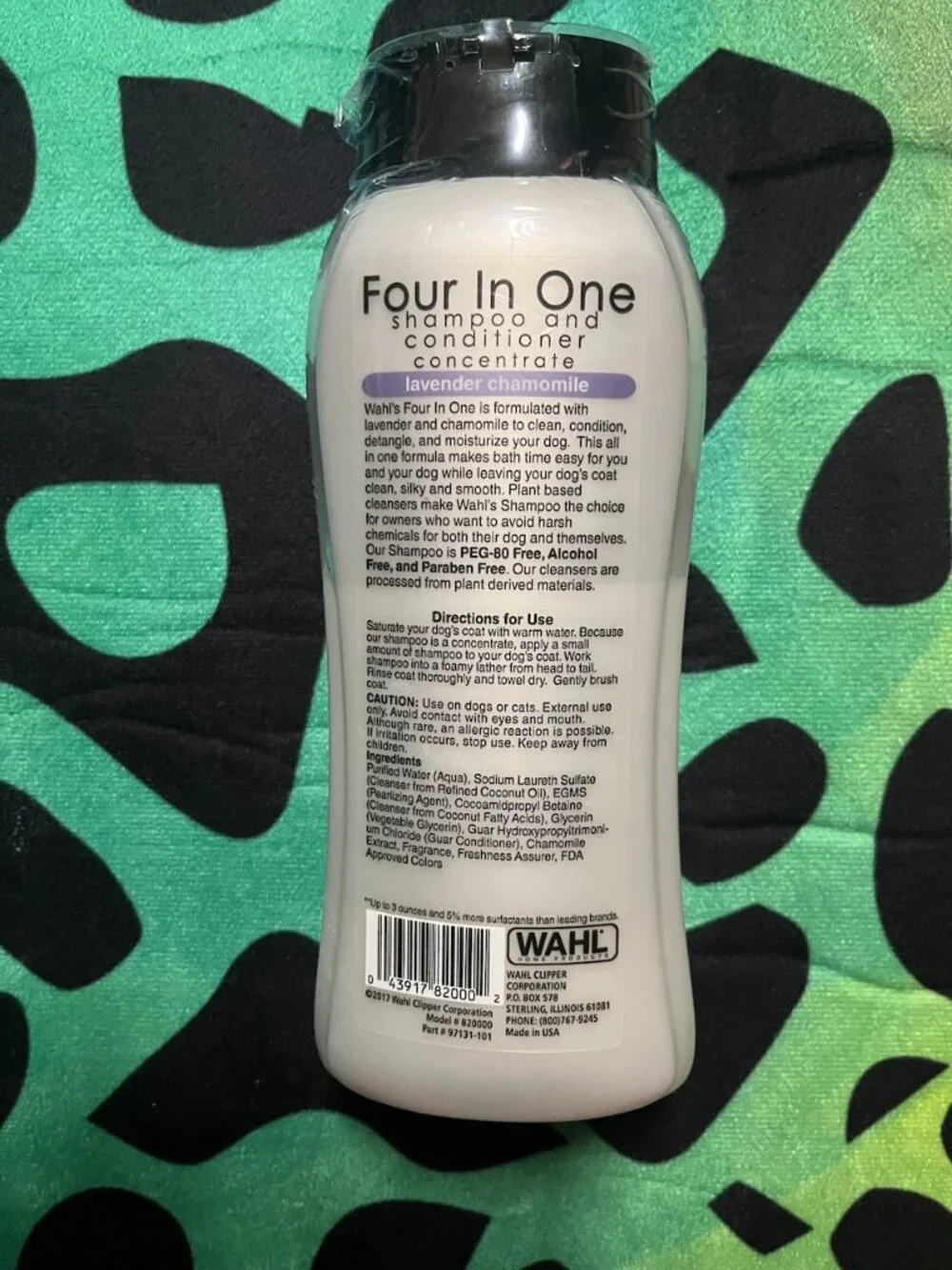 NEW WAHL HOME PRODUCTS FOUR IN ONE SHAMPOO AND CONDITIONER CONCENTRATE 24OZ